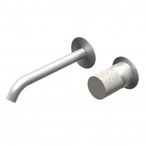 E0BA0114SPC Встраиваемый однорычажный смеситель для раковины Ritmonio Diametro35 Inox Concrete