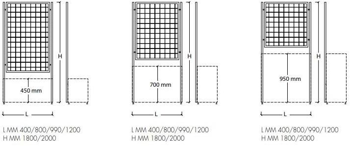 BLOSS Вертикальная зеленая решетка из металла sun-id-1363331 - Вид №8