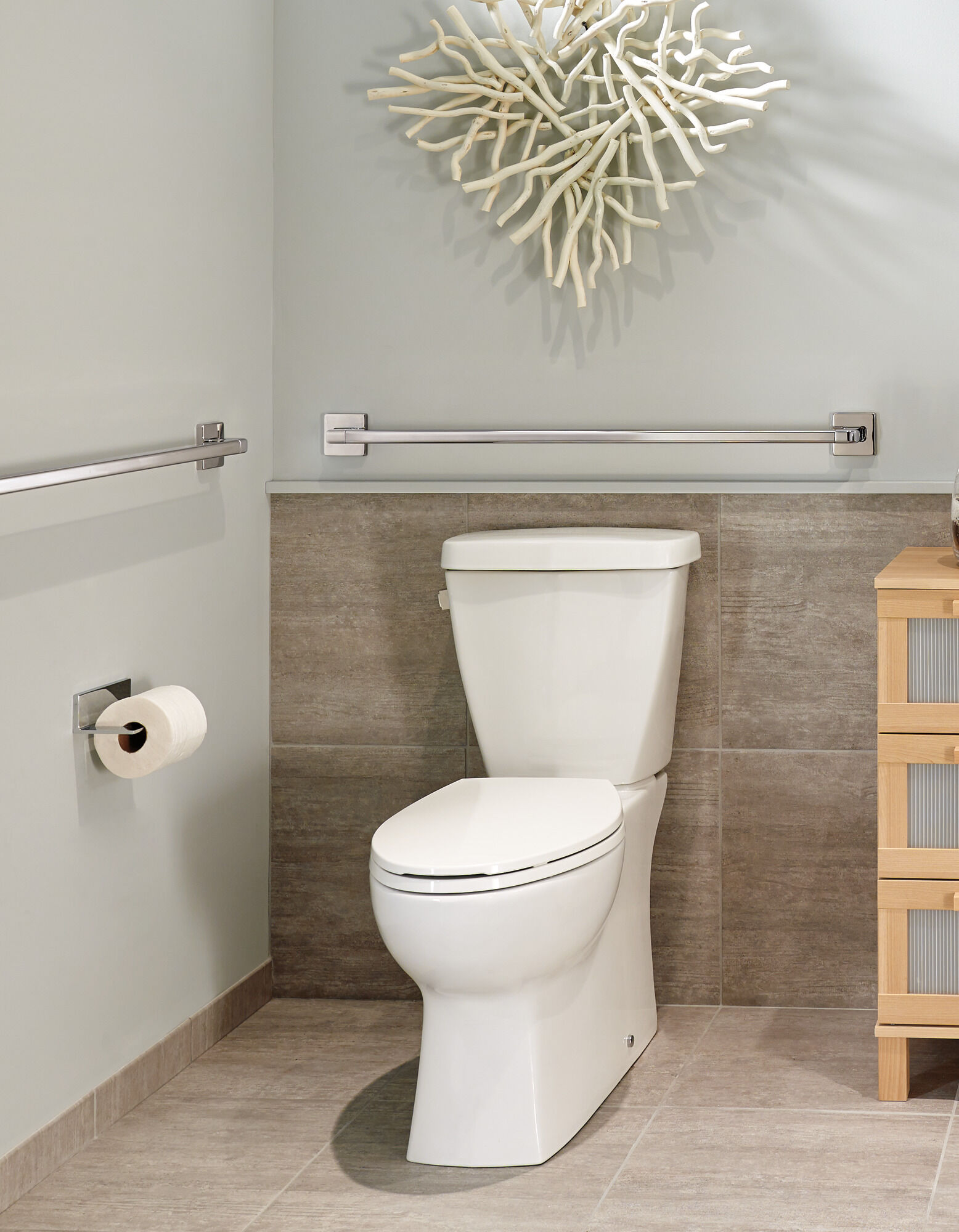 41936-SS 36-дюймовый угловой современный декоративный поручень ADA Delta Faucet Delta Нержавеющая сталь - Вид №3