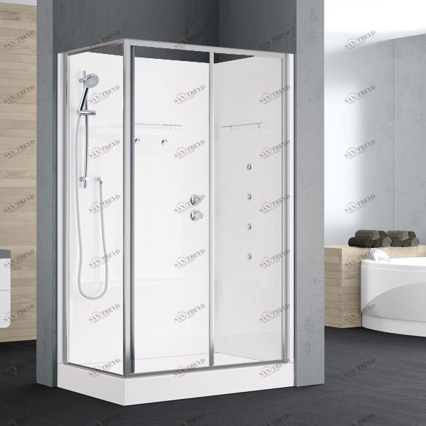 Novellini. Душевая кабина 100x80 см 2P HYDROMASSAGE без крыши ALBA ALB2P108SM11BALB2P108DM11B