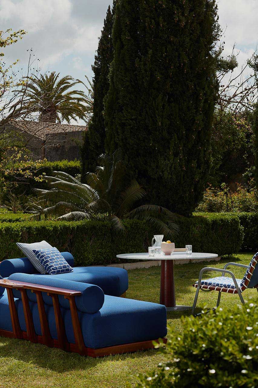 3-местный диван из красного дерева и ткани Exteta Sunset ARCH-00028080 - Вид №13