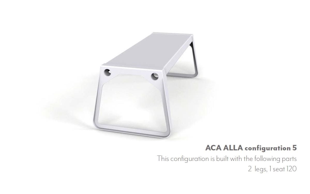 Модульная алюминиевая скамья Quinze & Milan ACÀ ALLÀ ARCH-00012707 - Вид №11