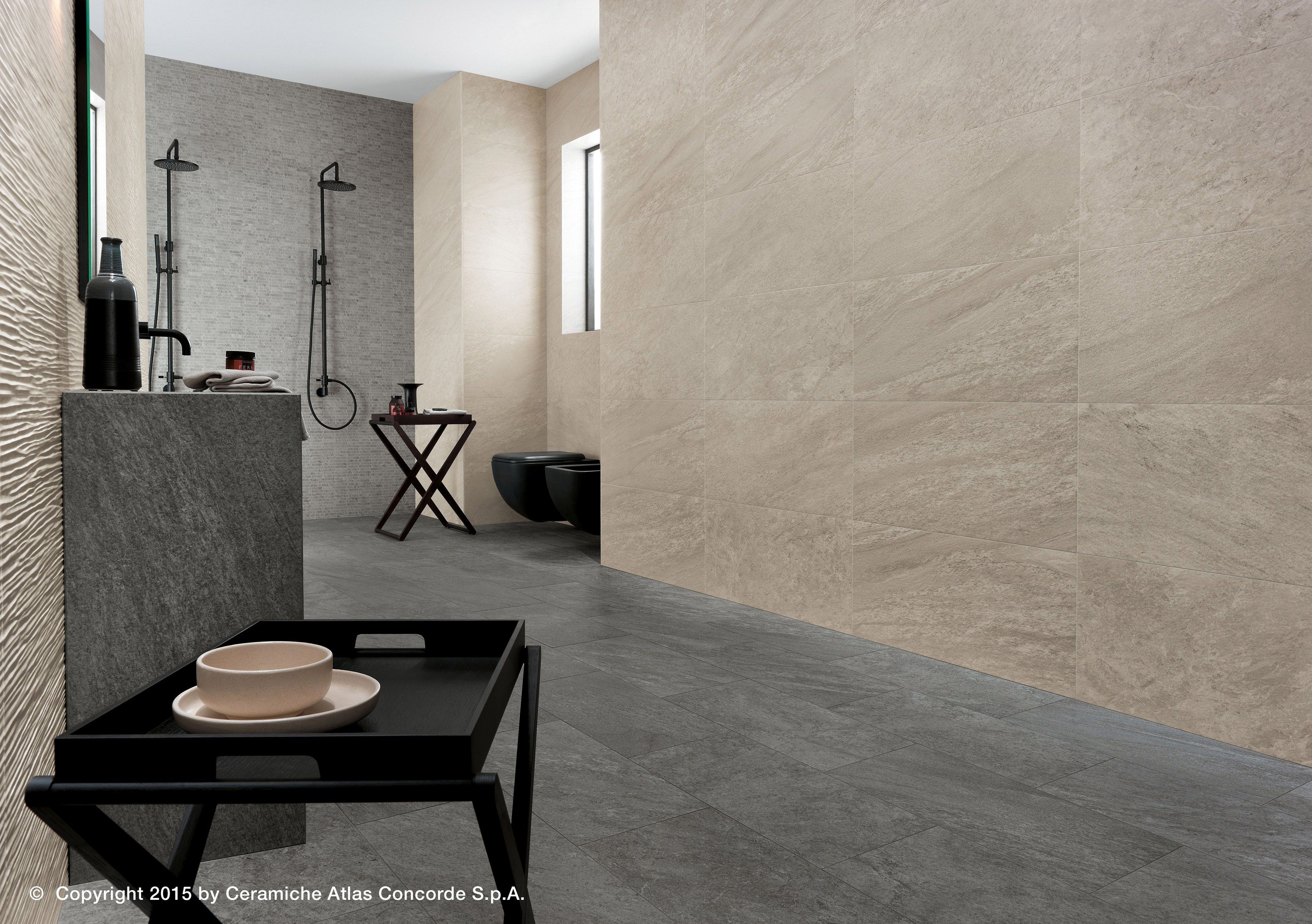 Белое керамическое покрытие с эффектом камня Atlas Concorde ARCH-00075165 - Вид №1