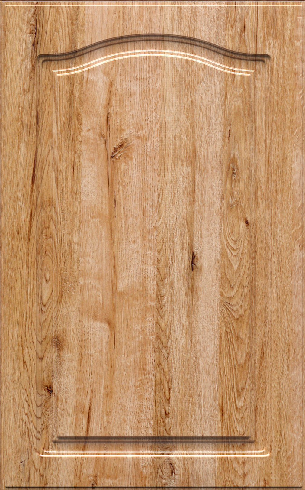 Фасады для кухни Классика Фрезеровка «Классика+» Дуб бонифачо глянец ПЭТ №232 SIDAK SIST1029-200