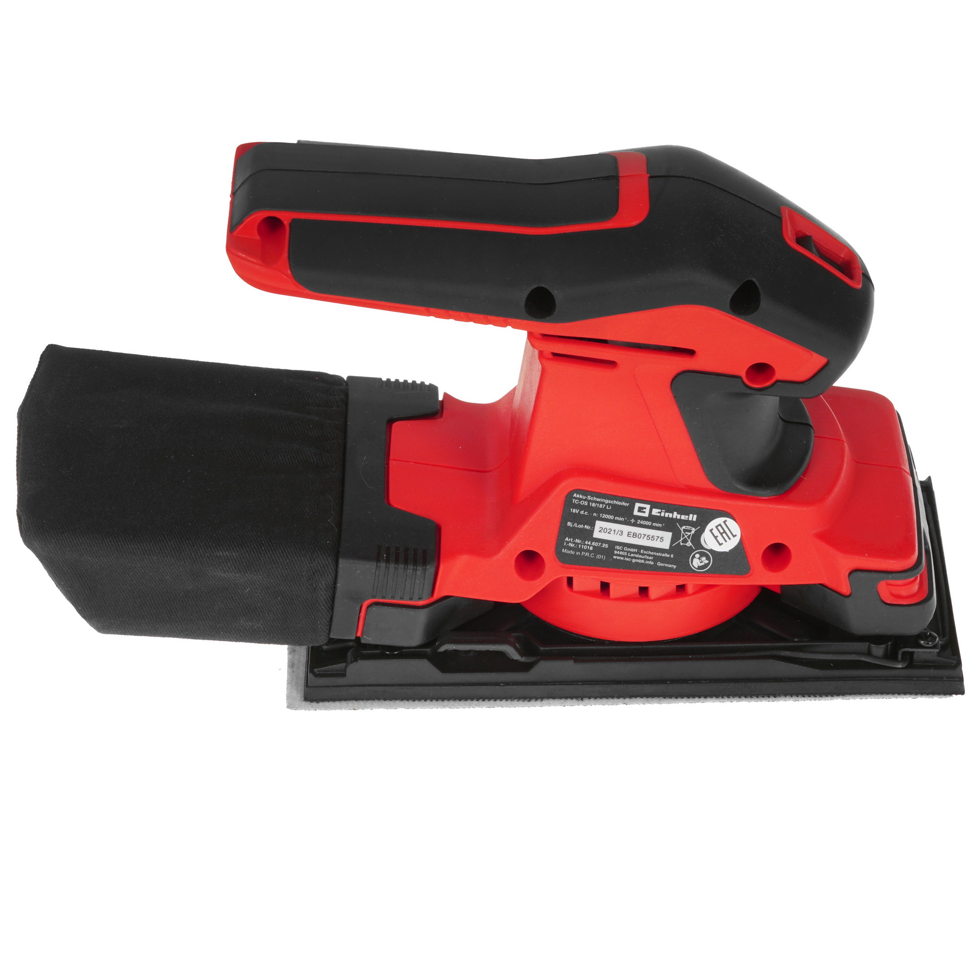 Виброшлифовальная машина Einhell PXC TC-OS 18/187 Li- Solo Power X Change 18V  , Без ЗУ, Без АКБ 5341323 STDN-0055278 - Вид №3