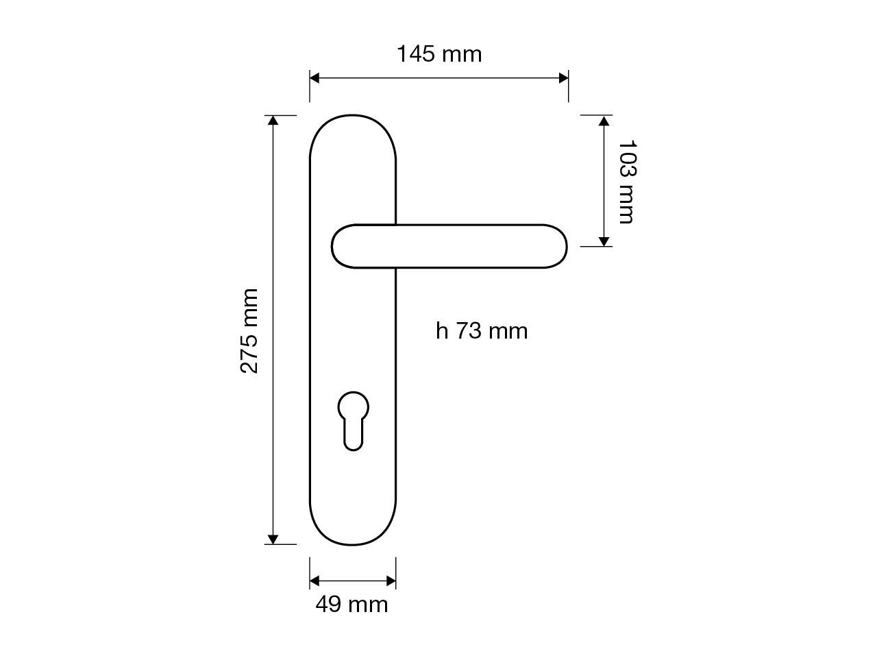 Латунная ручка с кристаллами Swarovski® на пластине LINEA CALI' мечта ARCH-00089595 - Вид №3