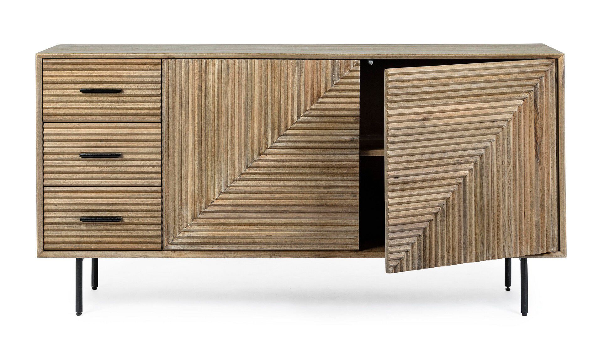 Манго шкаф с распашными дверцами и ящиками BIZZOTTO Darsey ARCH-00147653 - Вид №1