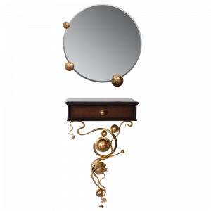 15008,79022 Консоль и зеркало Heri Каштан BOGACHO