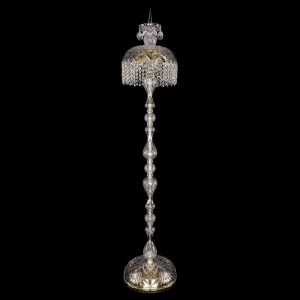 Торшер хрустальный на 5 ламп 150х30 см нежно-золотистый Bohemia Ivele 5877/30-150/G/R BOHEMIA IVELE ЭЛИТНЫЕ 00-3889423 Золото;прозрачный