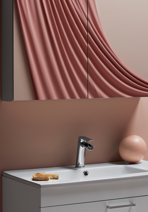 1580220 Go Mirror Cabinet 600 White Hafa  Белый  - Вид №3