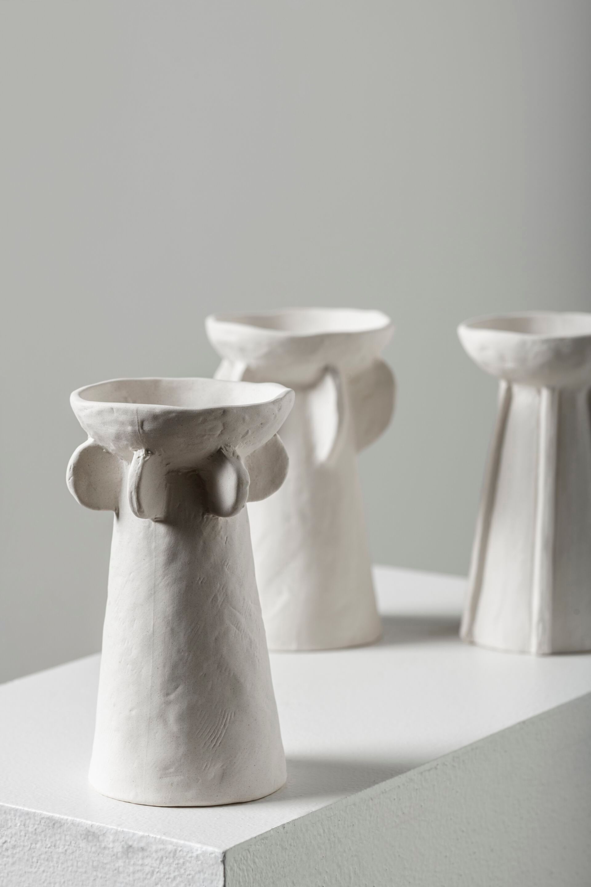 Набор из 3 круглых каменных ваз Serax Marie interior accessories ARCH-00105383 - Вид №2