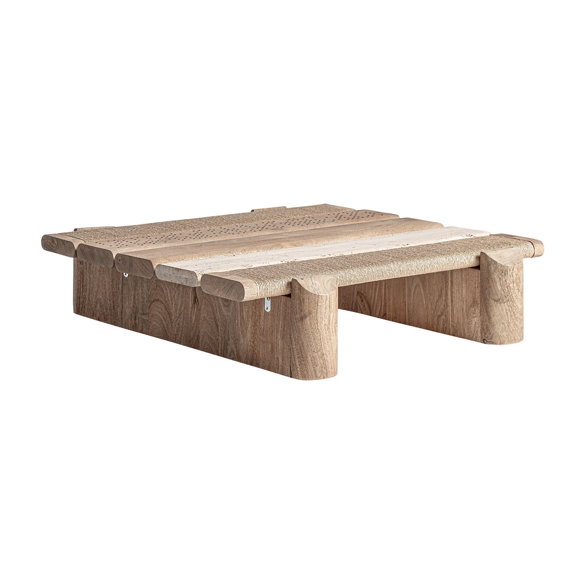 Низкий деревянный журнальный столик Vical Home жаккард ARCH-00025321 - Вид №1