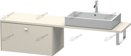 BR512409191 Brioso Шкафчик для компактной консоли Серо-коричневый декор Duravit