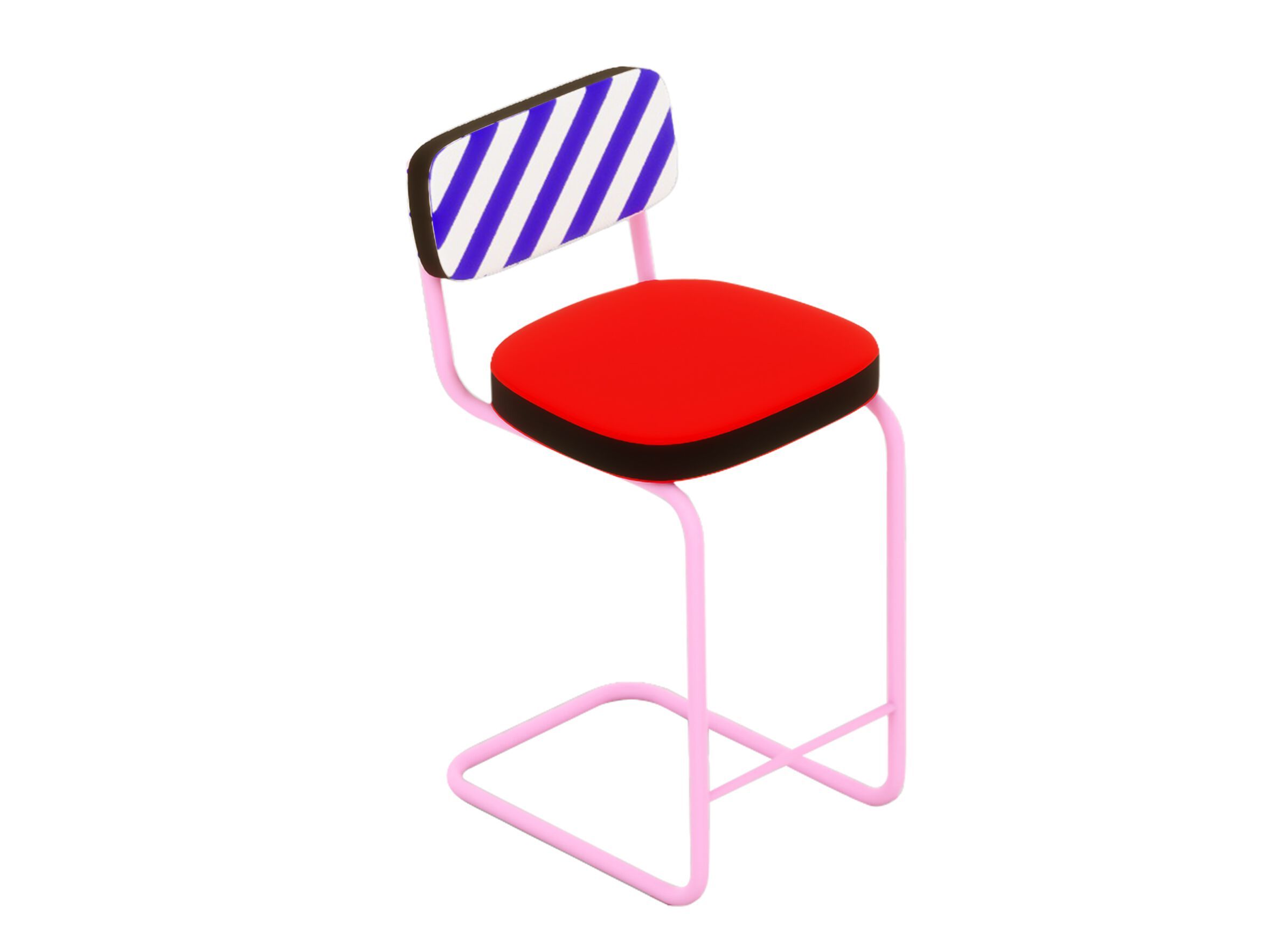Высокий металлический табурет Seletti Superfurniture ARCH-00040653 - Вид №1