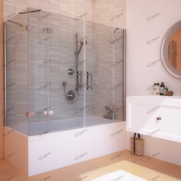 7080X100110GV105 Душевое ограждения на борт вынны GUTEWETTER Германия LUX