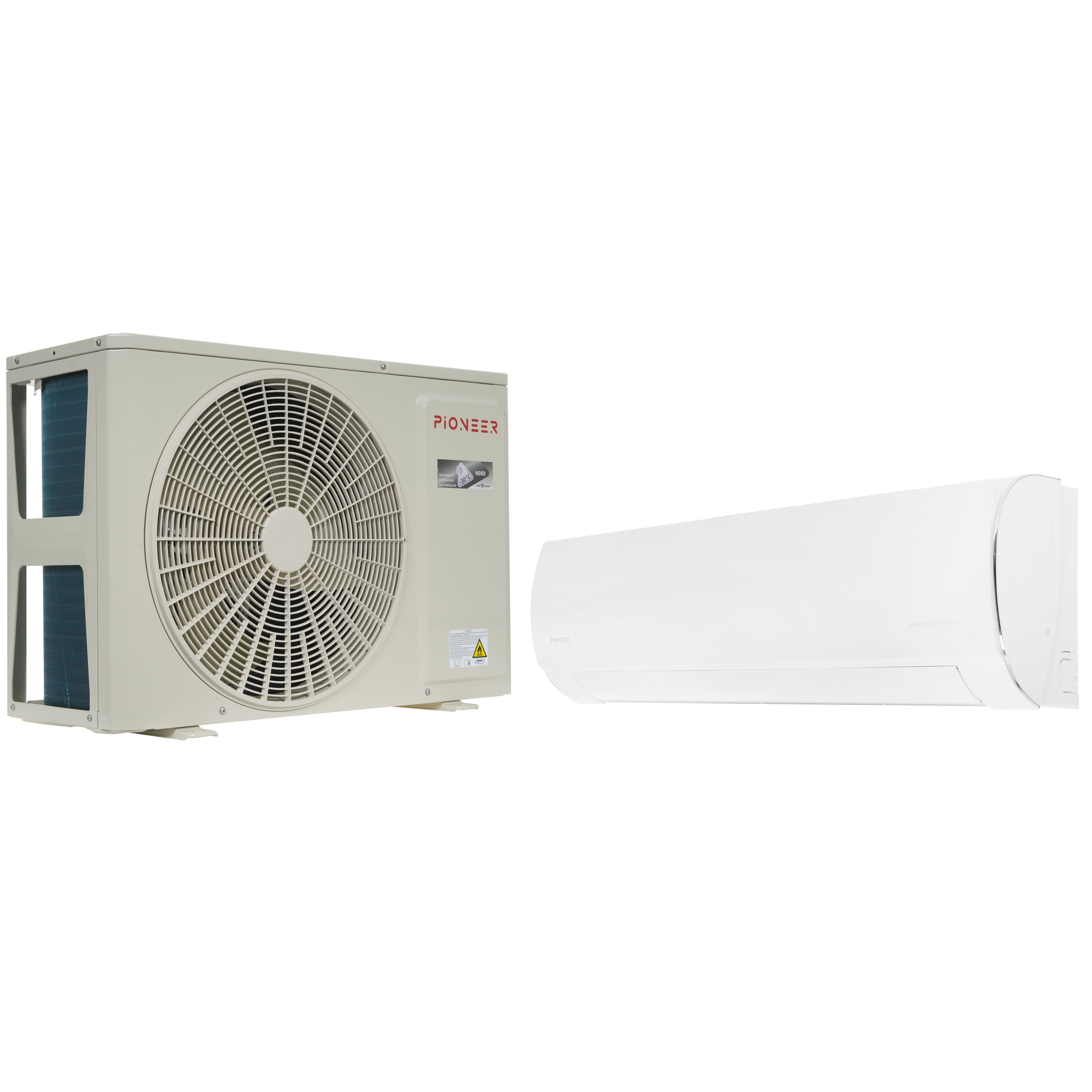 9969186 Кондиционер настенный сплит-система Pioneer KFRI70LW/KORI70LW Nord-30 белый STDN-0038086