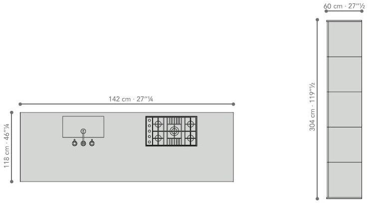 TM Italia Cucine Кухня из нержавеющей стали с островом G180 sun-id-1433347 - Вид №4