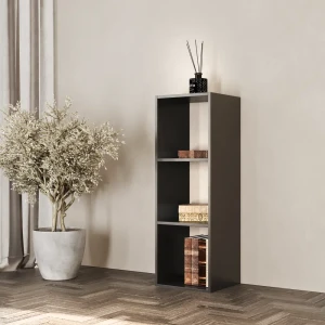 Стеллаж Spaceo KUB 3 секции 36x104x31.5 см ЛДСП цвет графит