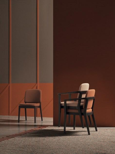 Very Wood Штабелируемый стул из ткани Chelsea sun-id-1386017 - Вид №2