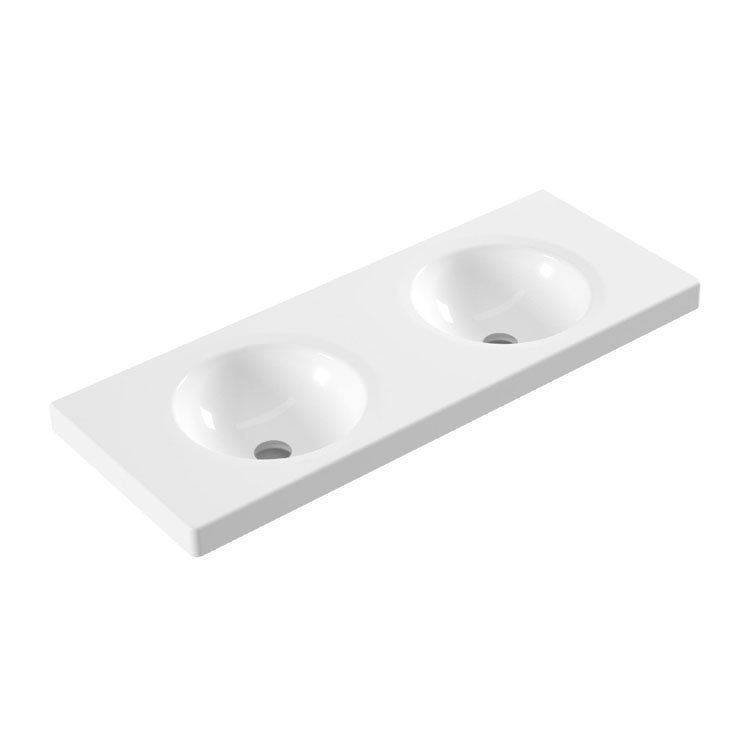 Sp32  SP32 Умывальник с двойной чашей Sapphire 120x46см Eca  - Вид №1