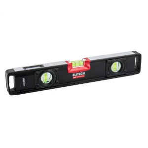 Уровень пузырьковый Elitech HD 320301 3 глазка магнитный 400 мм