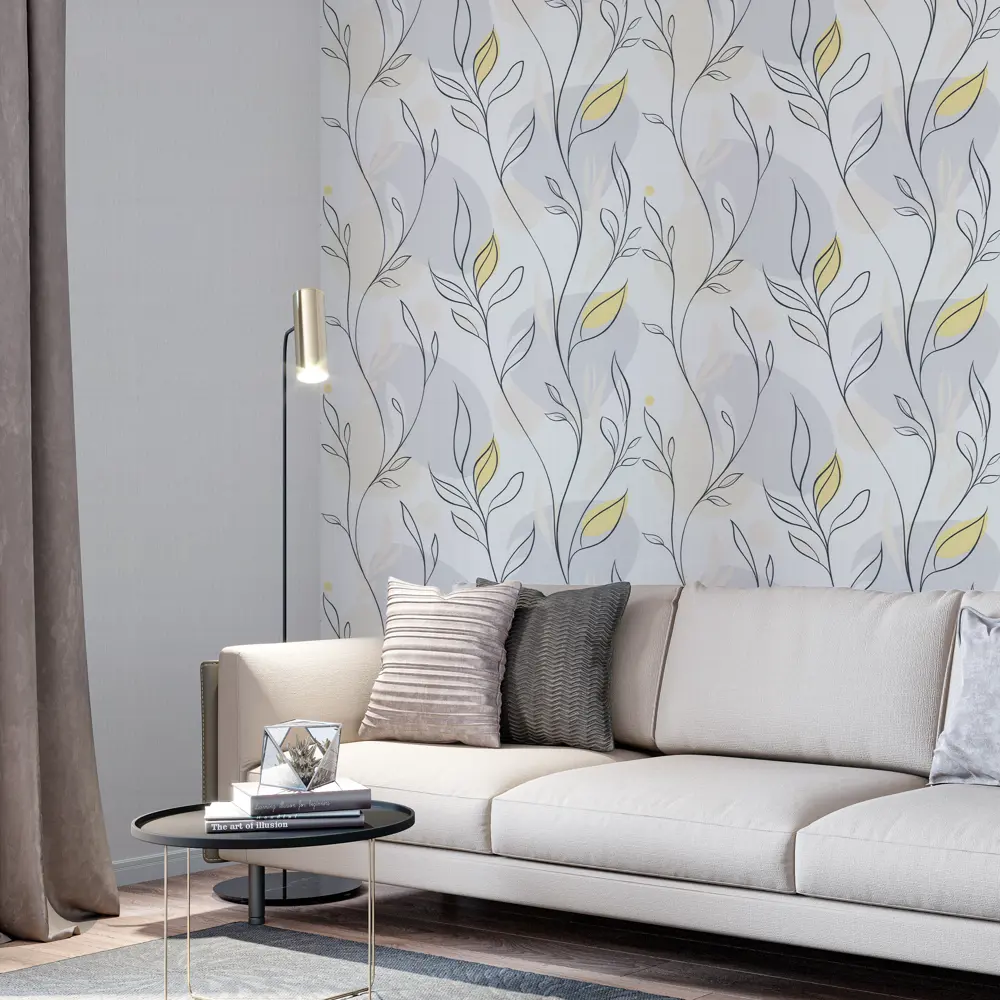 Обои флизелиновые Palitra Life Air 1 серые PL72614-16 89448187 STLM-2033326 - Вид №5