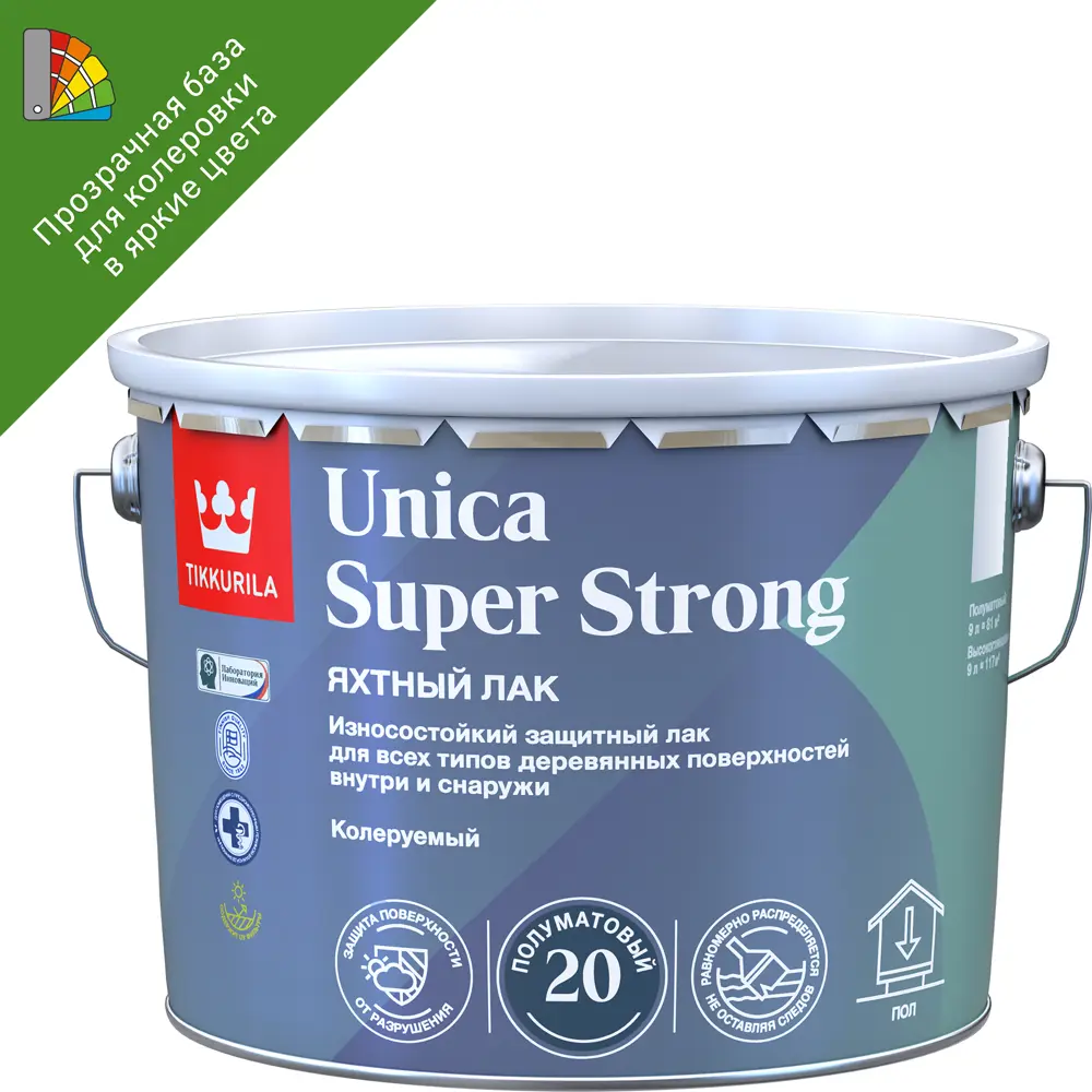 Tikkurila Unica Super Strong — яхтный лак для премиальной защиты дерева 87660460 STLM-0855618