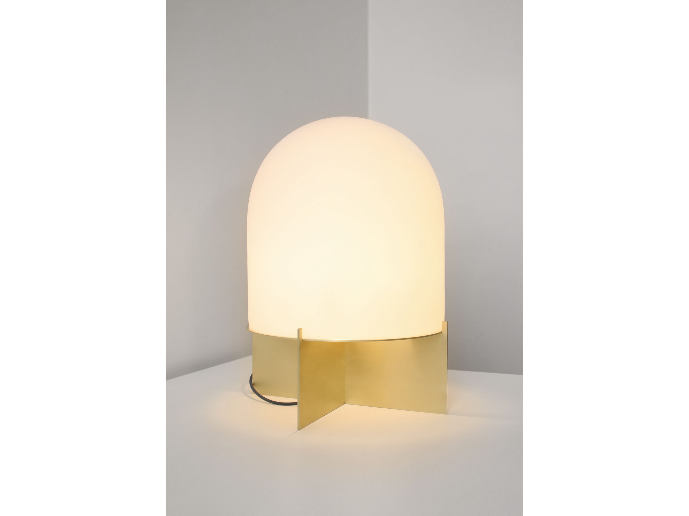 Светодиодная настольная лампа из дутого стекла SkLO купол ARCH-00042521 - Вид №1
