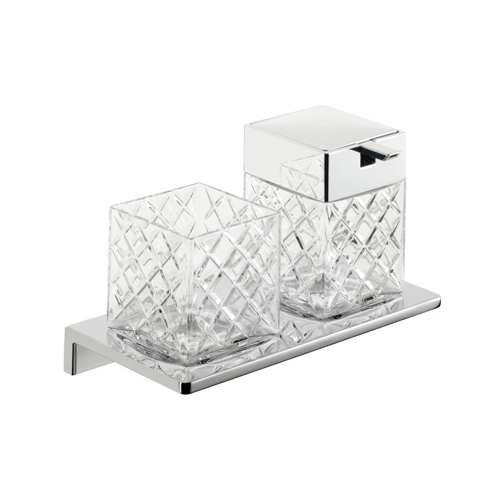 Комплект (дозатор + стакан) / Emco asio Emco Bad sun-id-374970 - Вид №1