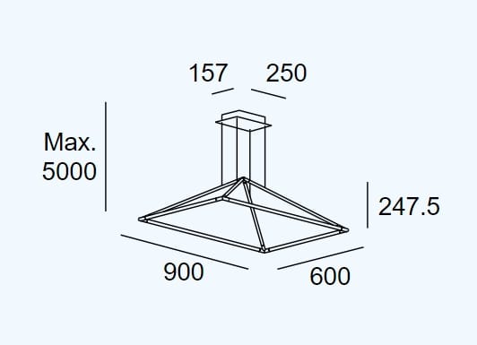 Алюминиевый светодиодный подвесной светильник LedsC4 Tubs ARCH-00084474 - Вид №6