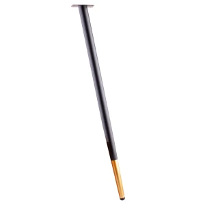 Мебельная ножка круглая под углом 80 мм высота 710 мм черная/золотая 89436720 STLM-2192303