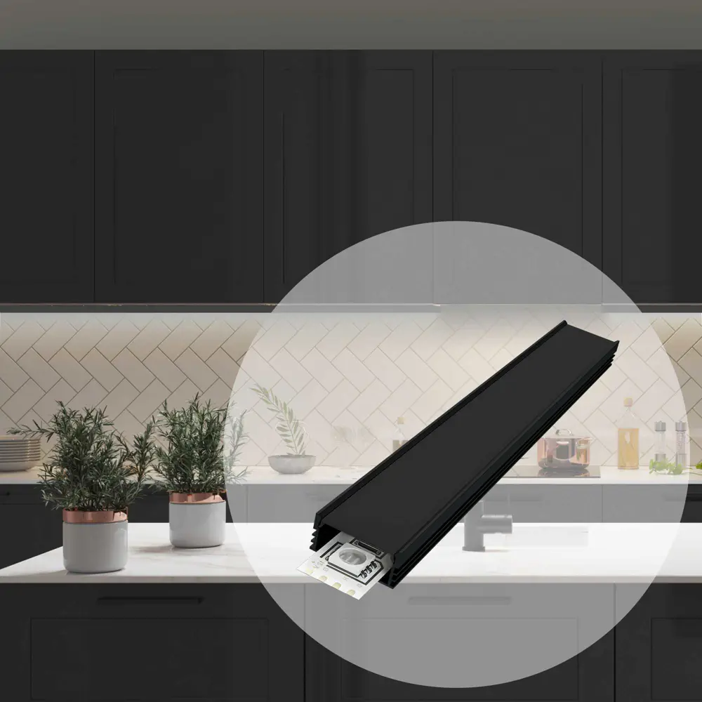 APEYRON Алюминиевый профиль для светодиодной ленты с матовым рассеивателем 82458031 STLM-0027600