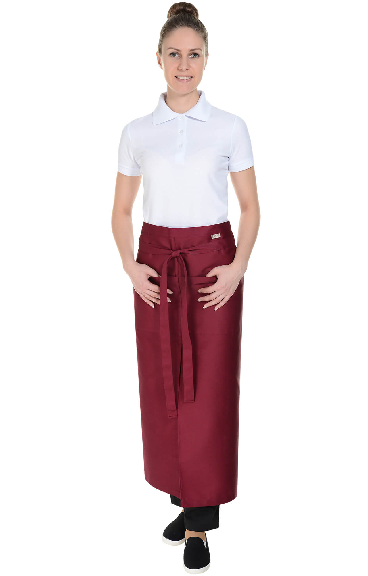 59924 Фартук  удлиненный, цвет burgundy BARISTA  Одежда для официантов  размер  - Вид №12