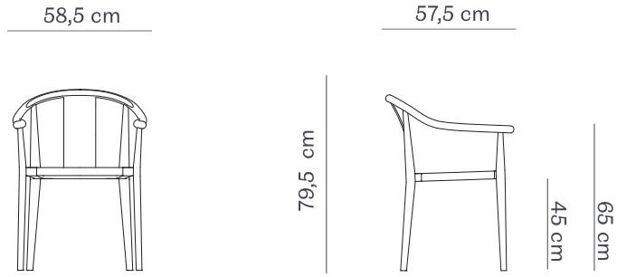 NORR11 Стул с подлокотниками из ясеня с веревочным сиденьем sun-id-1468991 - Вид №7