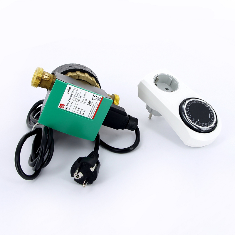 Циркуляционный насос для ГВС Wilo STAR-Z NOVA С (с шаровыми кранами, обратным клапаном и таймером) 4132762