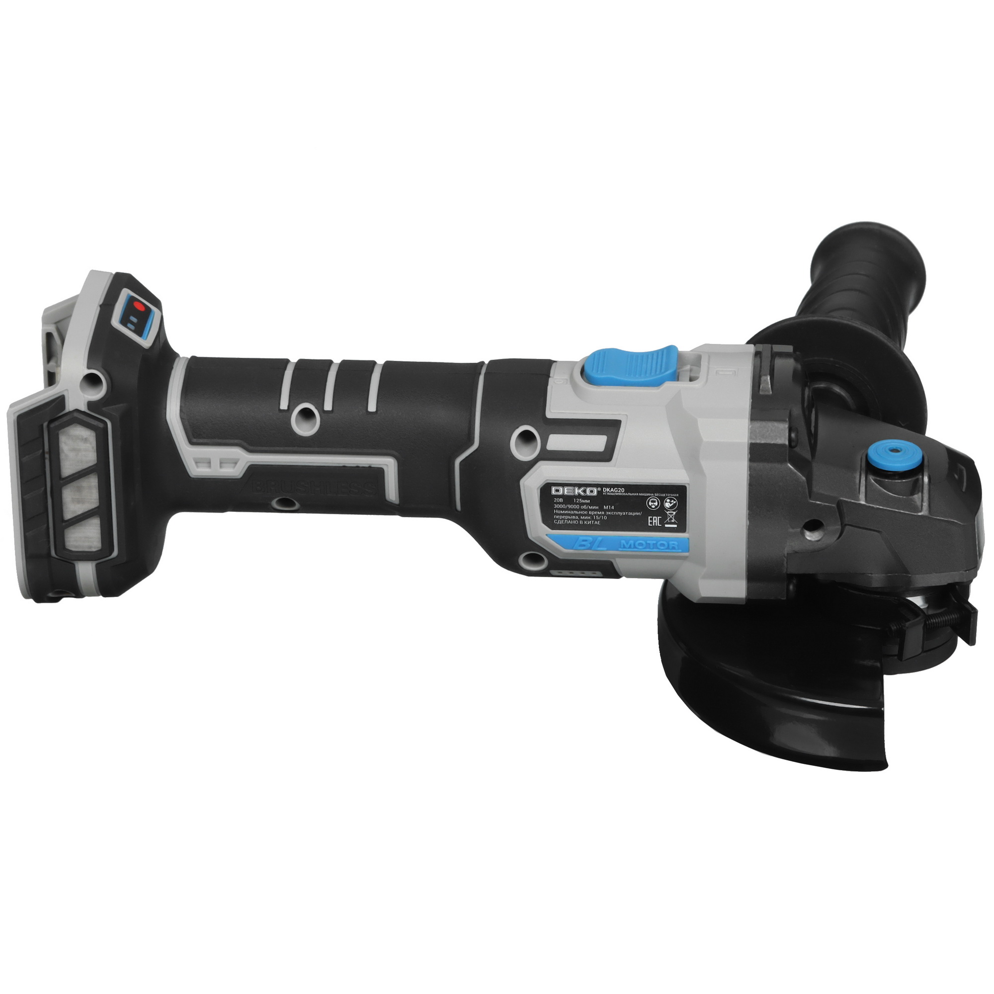 Углошлифовальная машина (УШМ) DEKO DKAG20 UNV 20V  , Без ЗУ, Без АКБ 5490143 STDN-0114504 - Вид №3