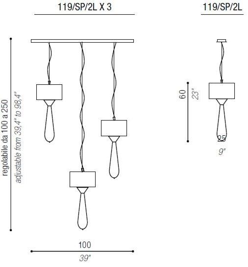 Aiardini Подвесной светильник отраженного света с кристаллами Soffio sun-id-1428759 - Вид №2