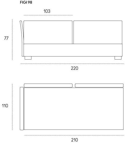 Casamania & Horm Диван-кровать со съемным чехлом из ткани Isole figi sun-id-1472129 - Вид №8