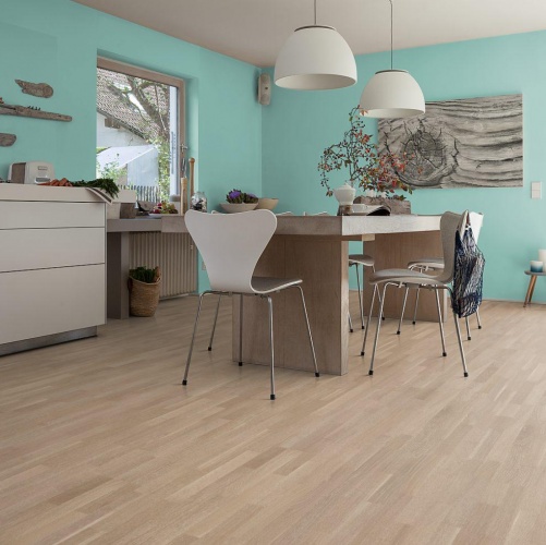 Паркетная доска Haro 4000 Series Top connect Дымчато-Белый Выбеленный Дуб Натур (Гладкая) 2200х180 мм 528859 - Вид №8