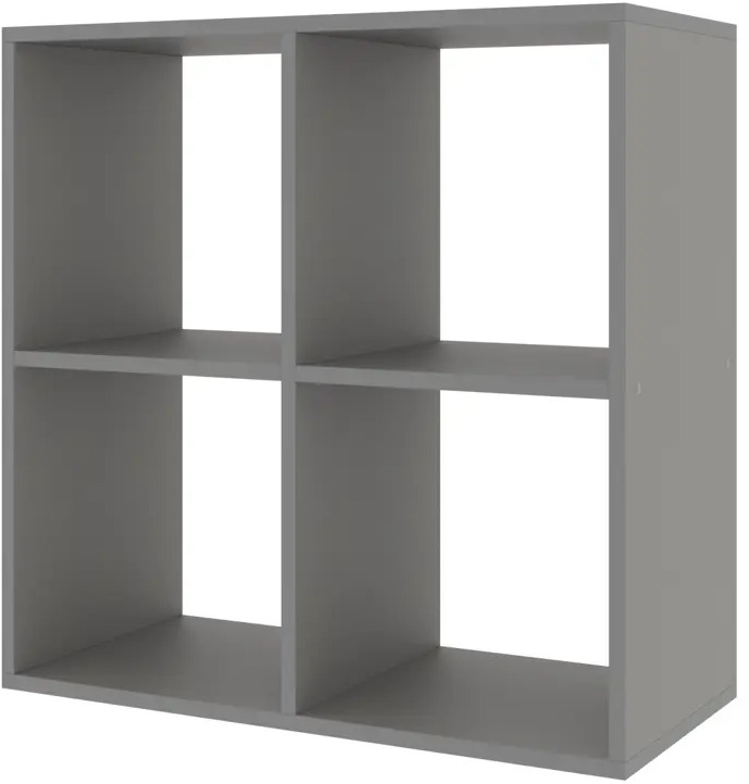 91588139 Стеллаж Velardy Cubic Line 68.8x68.8x32 см ЛДСП цвет графит STLM-1079571
