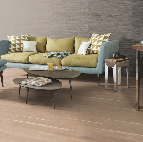 Инженерная доска Boen Finesse Белый Nature Live Matt Без Фаски Дуб Натур (Гладкая) 1350х135 мм EILE32PD - Вид №1