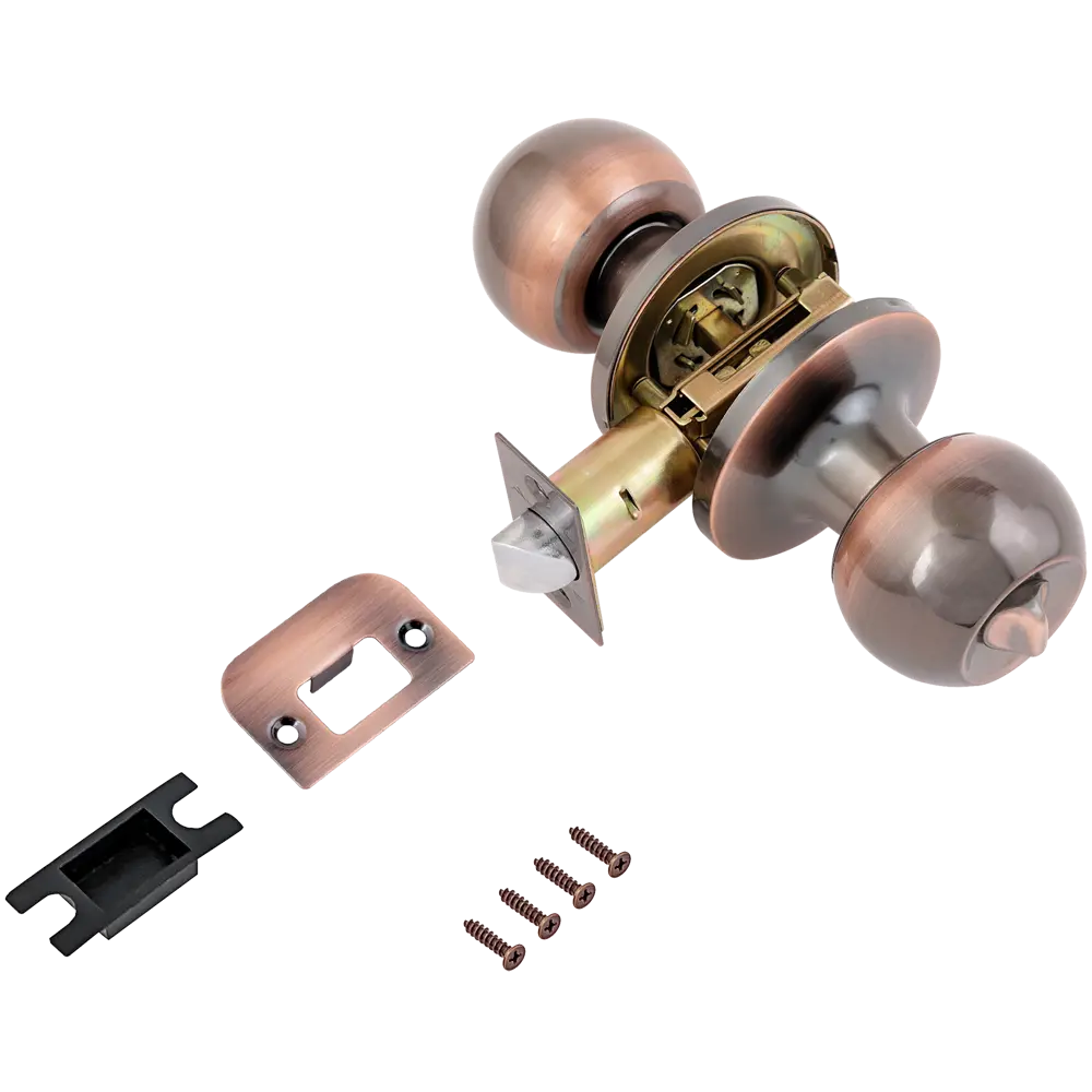 AVERS Шаровая ручка-кноб с фиксатором в цвете медь для межкомнатных дверей 82001628 STLM-0016919 - Вид №1