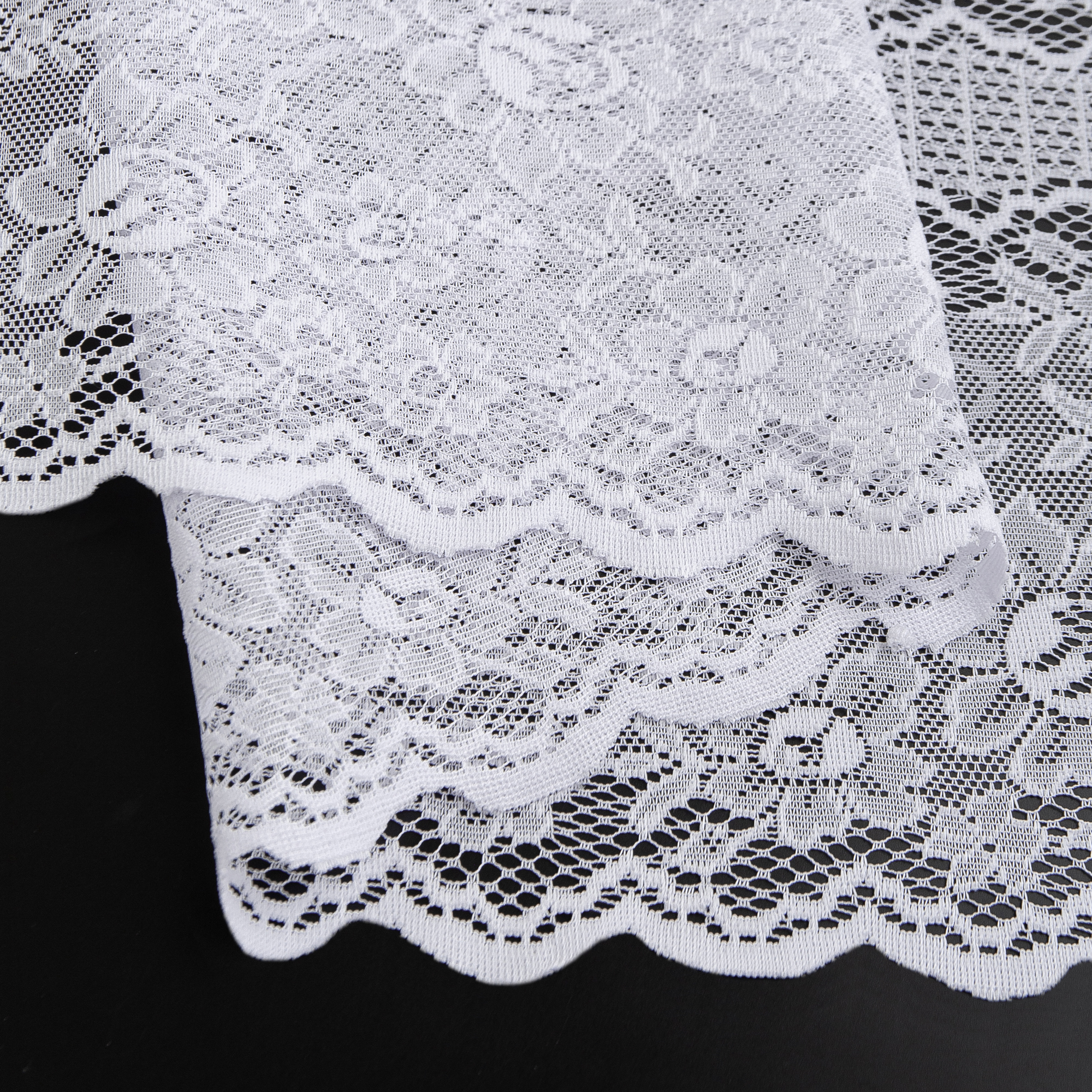 Тюль жаккард 'Розочки' белый 150 см TEX REPUBLIC 85486198 STLM-0063104 - Вид №3