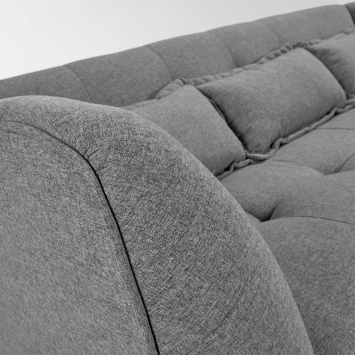 069444 Диван 3х местный темно-серый La Forma Saffron  - Вид №1