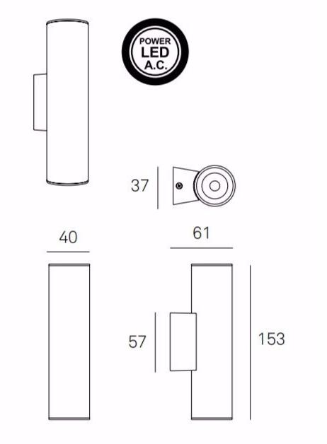 Milan Iluminacion Настенный светильник из экструдированного алюминия Haul 6785 - 6786 - Вид №3