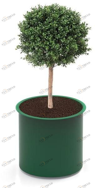 City Design Круглая сеялка для общественных мест из стали с порошковым покрытием sun-id-1461932