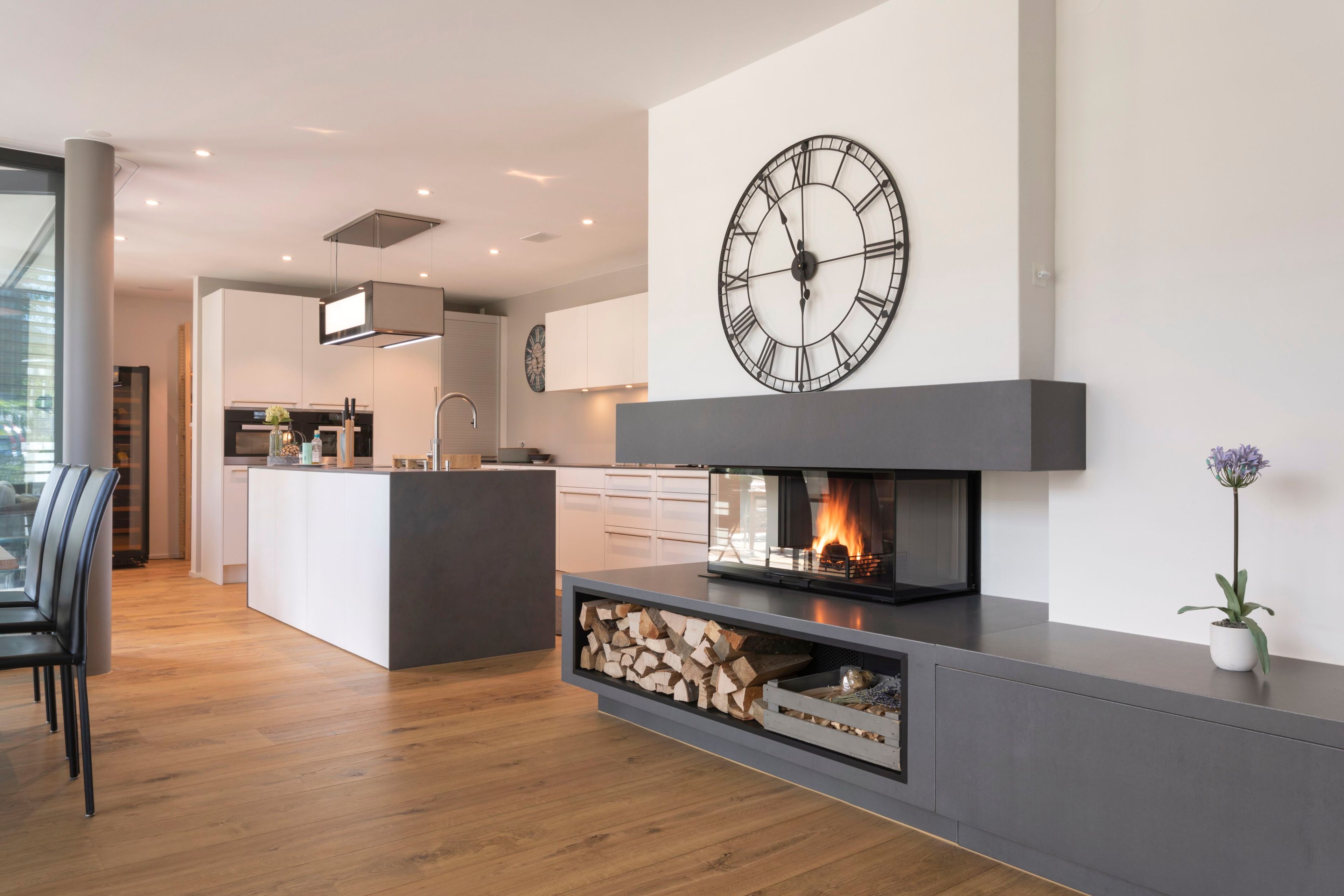 Стальной дровяной камин с тройным фасадом RÜEGG RIII ARCH-00092096 - Вид №1