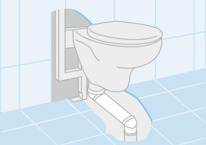 A892027000 Переходное колено для установки подвесного унитаза с выходом в пол ROCA In-Wall