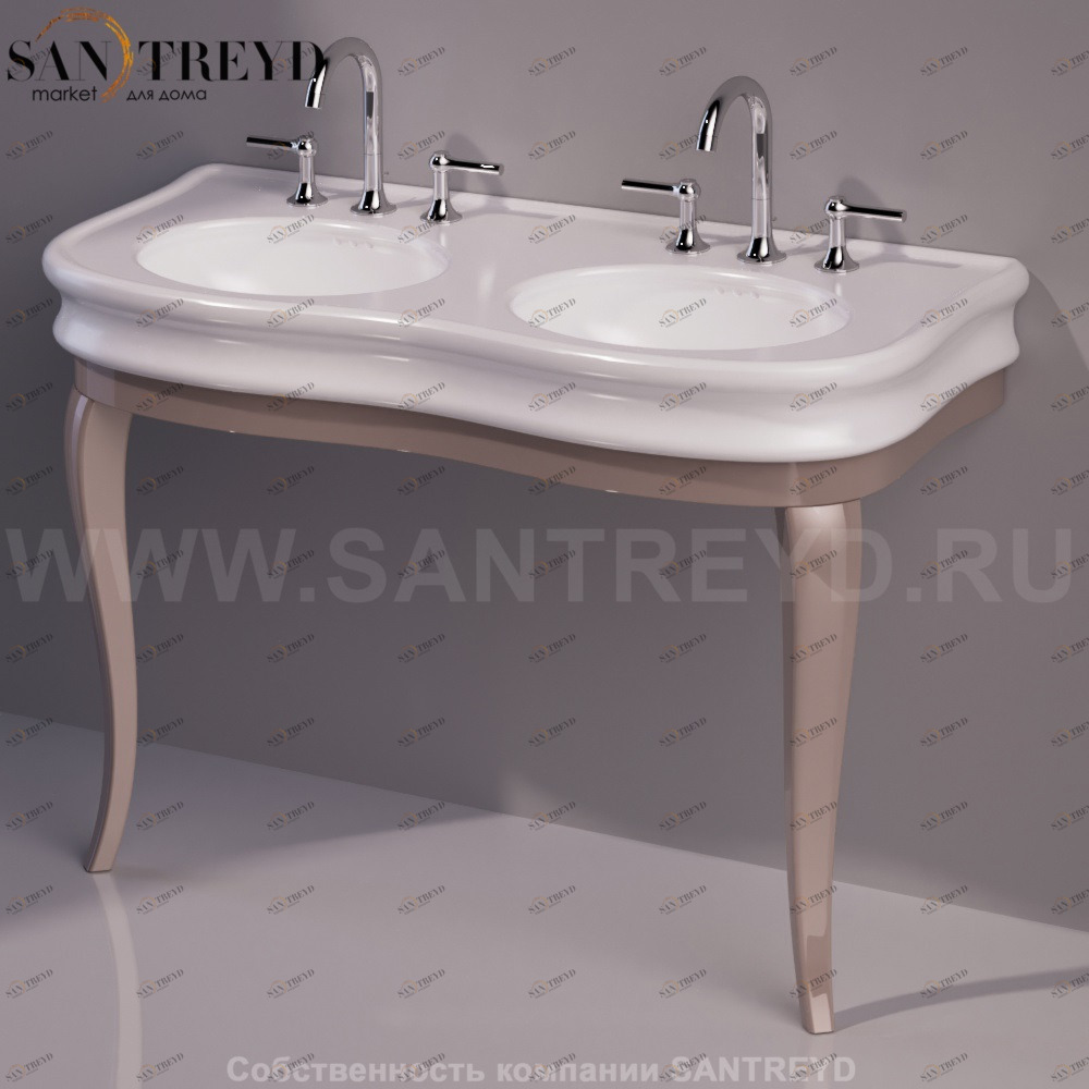 Консоль под раковину LANTE бежевая Simas LAM120TORTORA