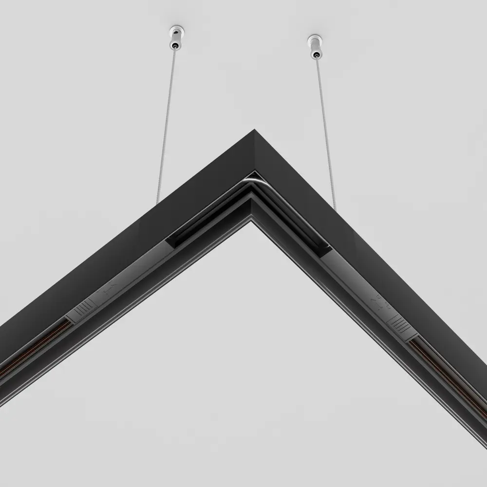 Коннектор питания Maytoni TRA034CPC-42B-15 угловой для соединения трековых шинопроводов цвет черный 89373293 STLM-2033800 Santreyd  - Вид №1